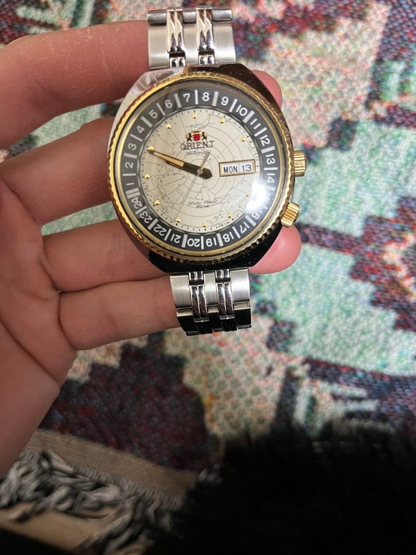 Orient Worldmap World Map Mechanical Automatic - image 1