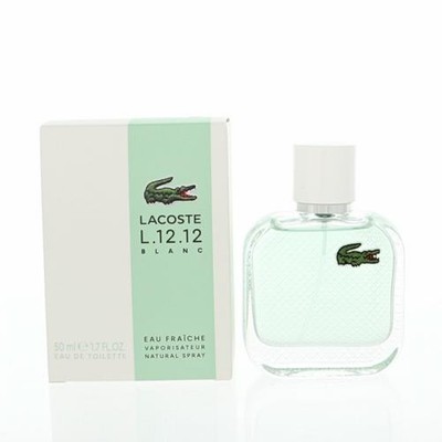 L.12.12 Blanc 1.7 Oz Eau De Toilette Spray by Lacoste Box for Men