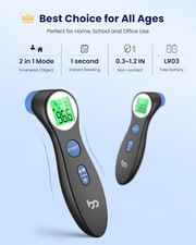 Forehead Thermometer for Adults and Kids, Digital Touchless Thermometer for B...
