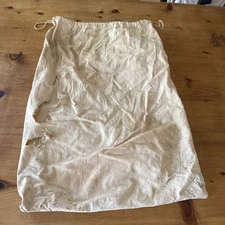 Vintage 50-60’s Canvas Drawstring Bag For Sports Equipment, Baseball Damaged