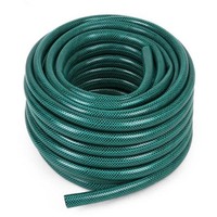 100M GARDEN HOSE PIPE HEAVY DUTY REINFORCED BRAIDED PVC WATERING HOSEPIPE REEL -