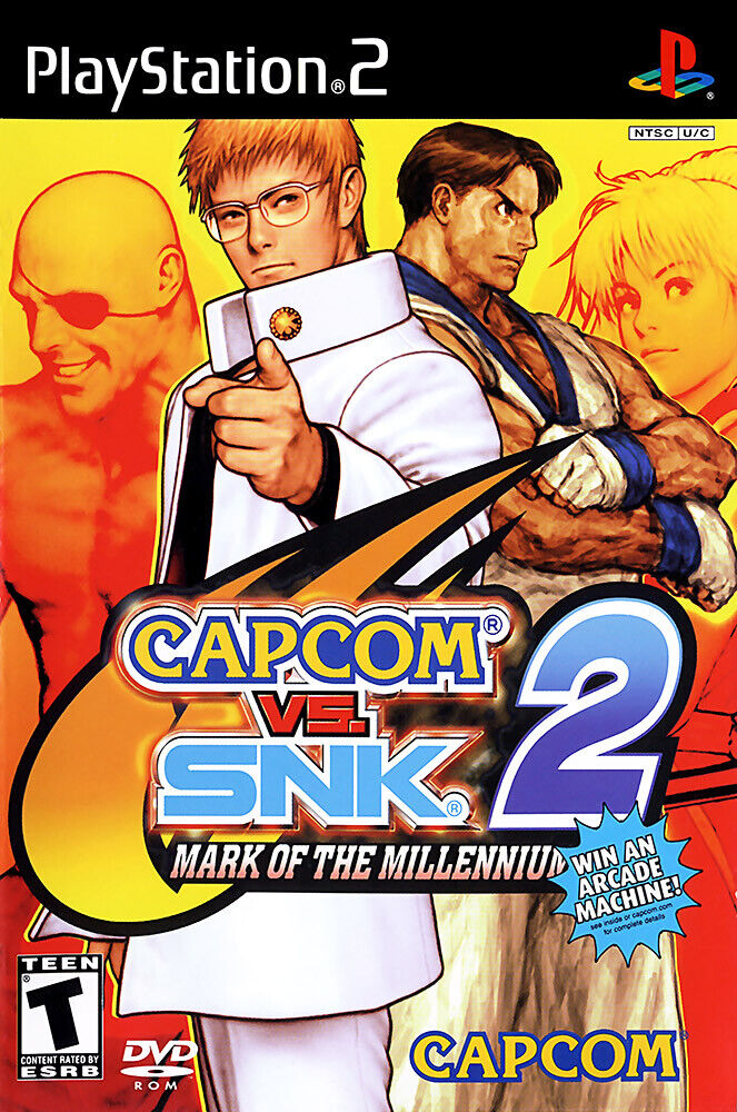 Capcom Vs SNK 2 Mark Of The Millennium PS2 BOX ART POSTER Capcom Vs SNK 2 Mark Of The Millennium PS2 BOX ART POSTER