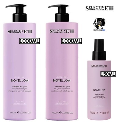 SELECTIVE PROFESSIONAL NOYELLOW ANTI YELLOW SPRAY CONDITIONER SHAMPOO BLONDE HAIR