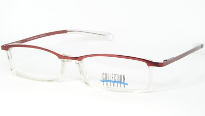 Collection Creativ 263 900 BURGUNDY CLEAR EYEGLASSES GLASSES 49-16-135mm (NOTES)