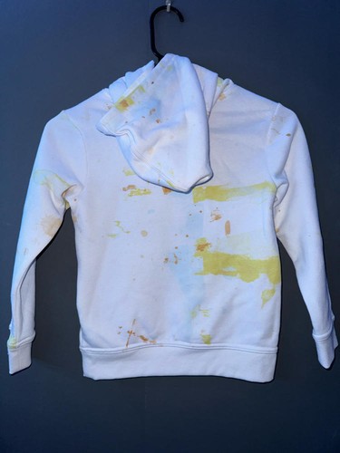 MSRP $25 Boy's Printed Fleece Hoodie Stain Dye Multi Size Small - Picture 4 of 4