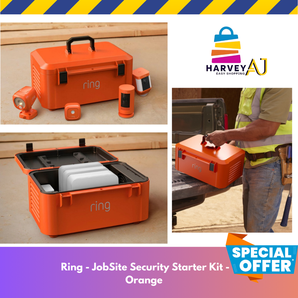 Ring Jobsite Security Starter Kit 5 Piece System LTE Enabled Base Station New eBay