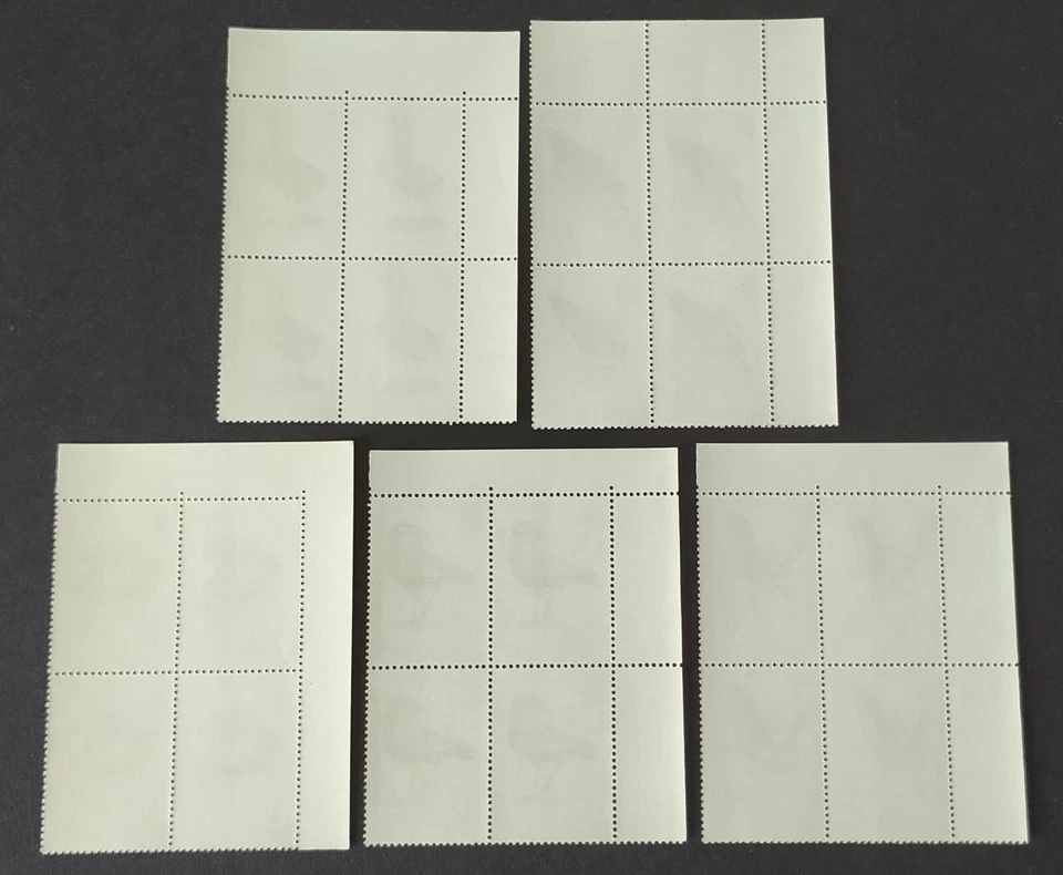 1982 Russia CCCP Birds 5v Stamps (B4 block of 4 sets) TL Corner B4 - Image 2 of 2