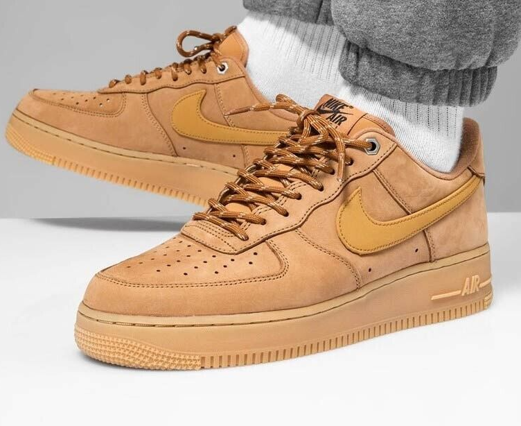 Nike Air Force 1 Low Flax Wheat CJ9179-200 Men's Size New | eBay