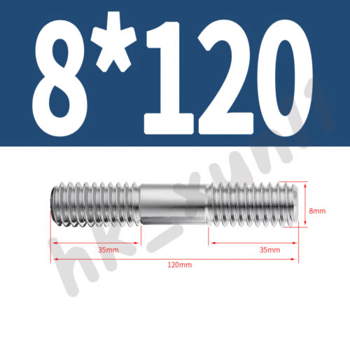 Double End Threaded Stud Bar Rod Bolts 316 (A4) Stainless Steel Screws M6 - M16 - Picture 30 of 85