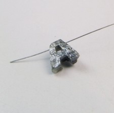 0.77CT MONOGRAMA INICIAL 5.0 MM GRIS NATURAL DIAMANTE SUELTO UNA FORMA OPACO ...