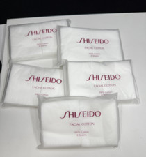 NEW Shiseido Facial Cotton 100 Cotton 8 sheets lot of 5 NEW