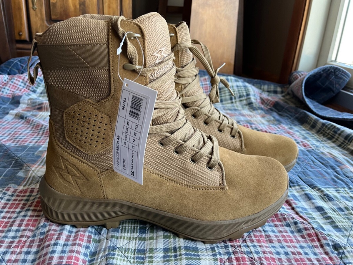 Garmont T8 Falcon Regular Tactical Boots Coyote Tan Mens 12.5 Military Combat Garmont T8 Falcon Boots | Garmont Boots main image 2