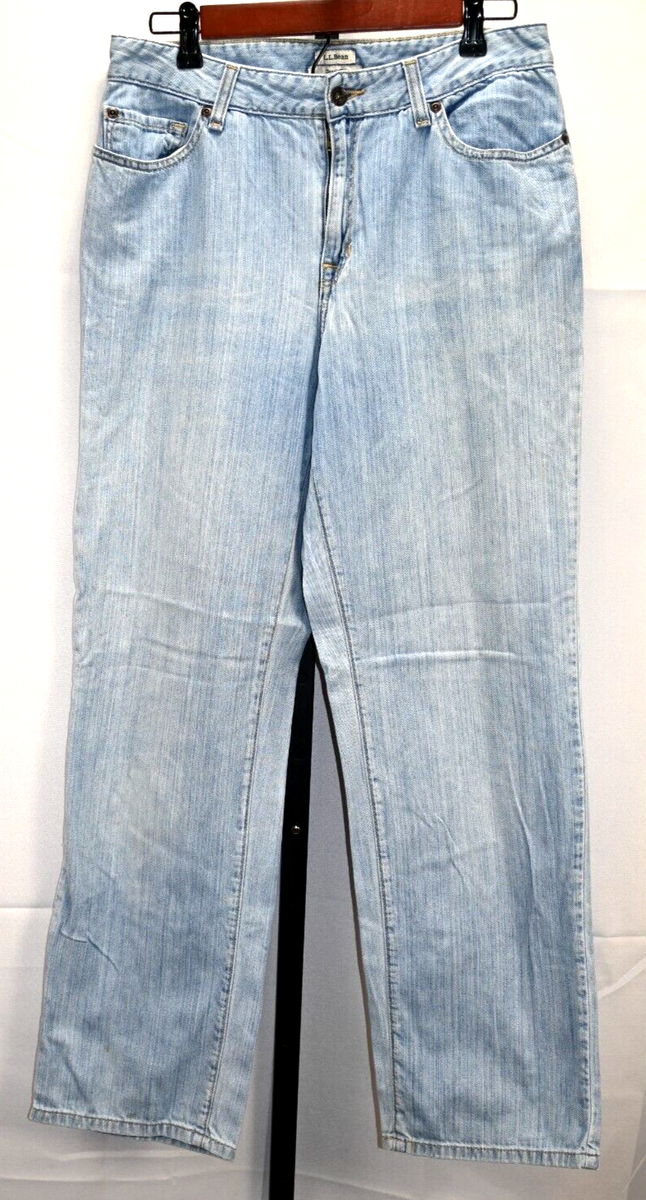 LL Bean Classic Fit Blue Jeans Size 10 MT Waist 30