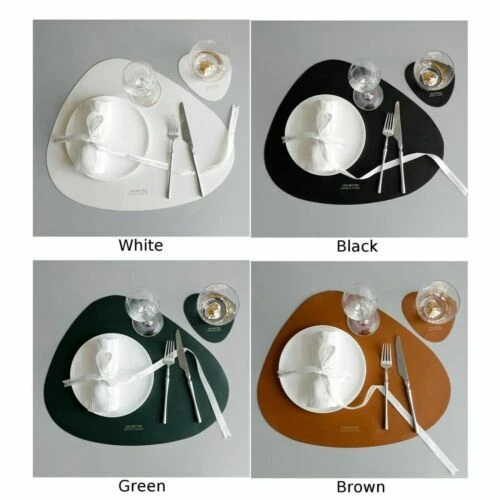 Tovagliette all'americana da cucina in pelle