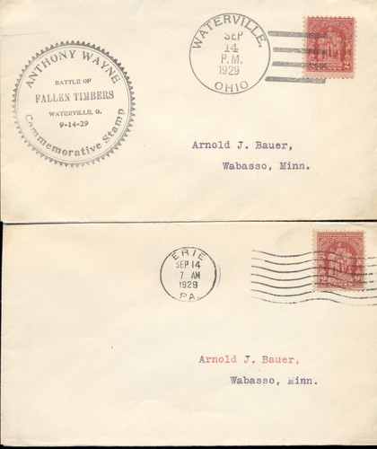 1929 FDC - Scott# 680 - Fallen Timbers - all 5 FD Cities = Flap/OK - Picture 2 of 2