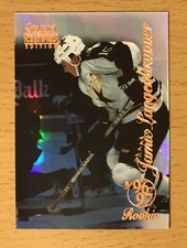 1996-97 SELECT CERTIFIED HOCKEY MIRROR BLUE JAMIE LANGERBRUNNER RC DALLAS STARS