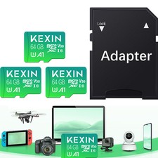 3Pack Micro SD Card Memory 64GB Extreme Ultra Flash TF Memory Card