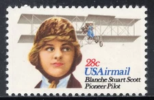 C99 * BLANCHE STUART SCOTT  * AVIATION PIONEER * U.S. Postage Stamp Mint (a)