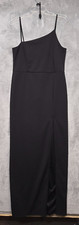 Lulus Dress Womens Sz Small Back Spagetti Strap Slit Maxi Asymmetric Holiday LBD