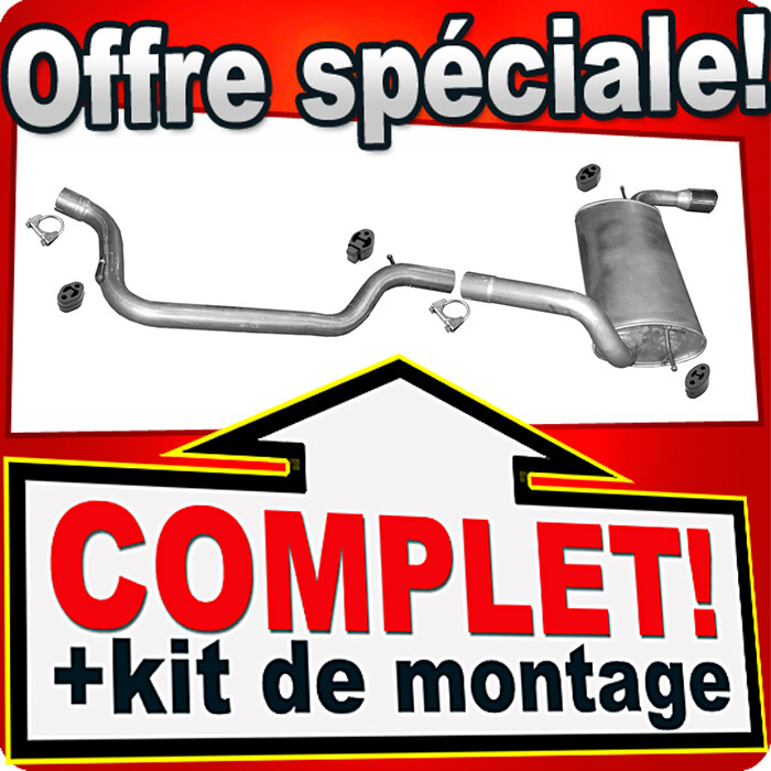 Échappement de remplacement Ford Focus III EcoBoost pour contrôle technique