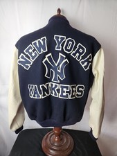 Vintage 80s Chalk Line XL New York Yankees Varsity Wool Jacket Minty Rare