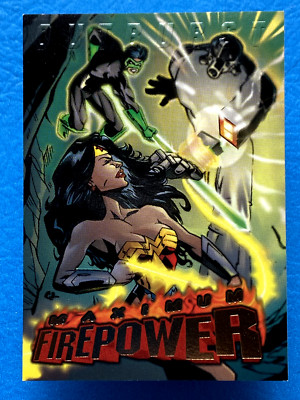 1996 Fleer DC Outburst Firepower Maximun Two Heroes Triumph #7