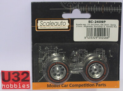 Scaleauto SC-2409P Foam Wheel 25.5x11mm Tire 17mm Axle 3mm Alig.Procomp 3