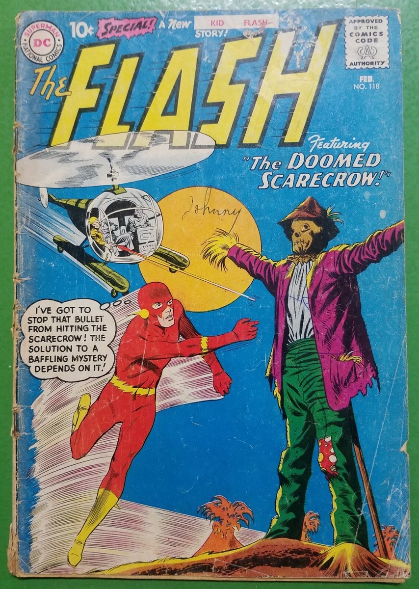 Flash #118 1st app of Steve Palmer Wally West Carmine Infantino