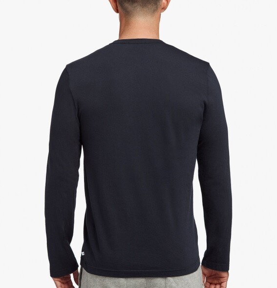 Tシャツ・カットソー JAMES PERSE Men Polo Shirts MLJ3351 BLK BLACK Long Sleeve Crew Neck - Black | James Perse Los Angeles