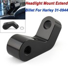 For Harley Headlight Mount Black Extend Bracket Bobber Chopper Custom 31 0944 H7