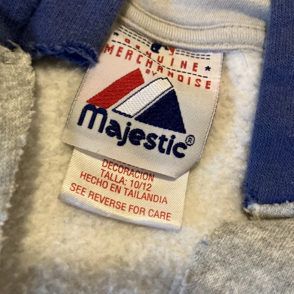 复古洛杉矶道奇队连帽衫青少年 10/12 Majestic MLB 棒球 Gorpcore — 第 4/4 张图片