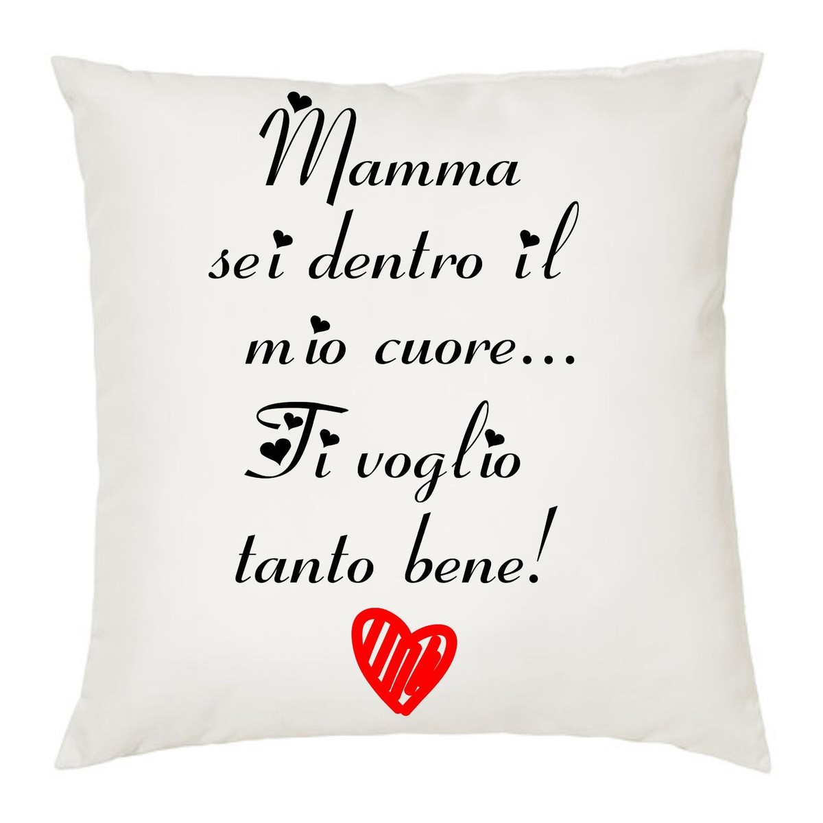 Vulfire Mamma Cuscino Regalo donna compleanno originale Idee Regali per lei per Natale festa della mamma, Ricetta per una Mamma speciale - con Imbottitura (Bianco, 40_x_40_cm