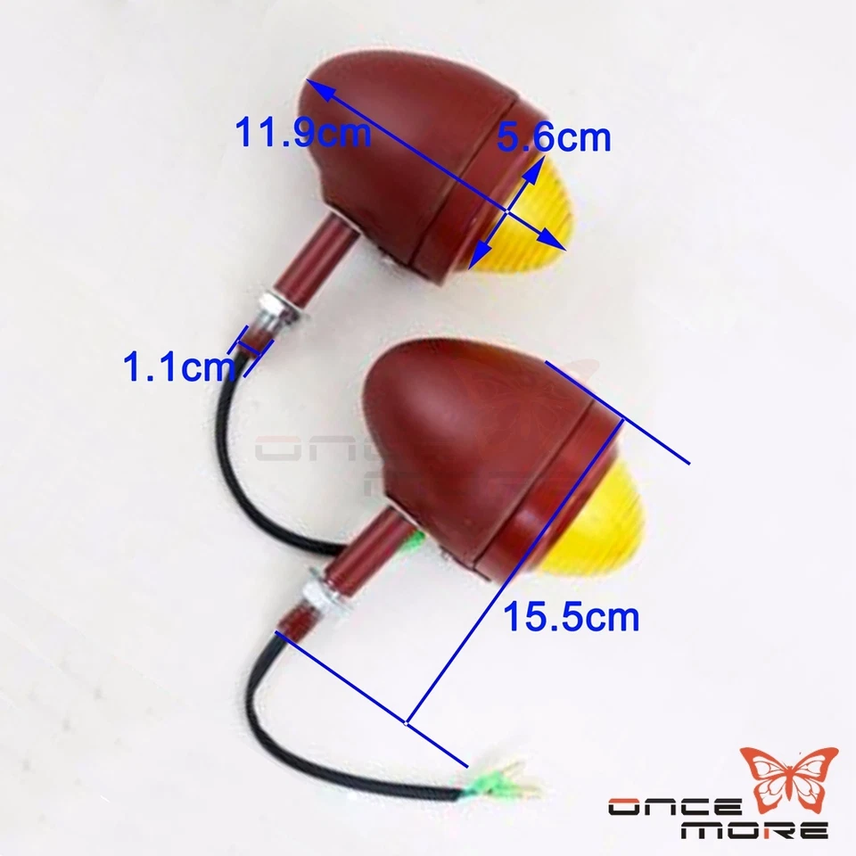 Indicador de luces de giro retro Ural Sidecar para motocicleta BMW M72 R71 R75 Foto 3 de 4