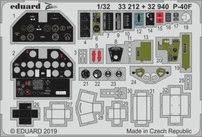 MW22 EDUARD 32940 P-40F 1/32 1/32 PE SET for TRUMPETER