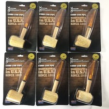 Missouri Meerschaum 6 Pack Corn Cob Straight Pipe Unsmoked Stem New In Pack 6 Missouri Meerschaum 6 Pack Corn Cob Straight Pipe Unsmoked Stem New In Pack 6