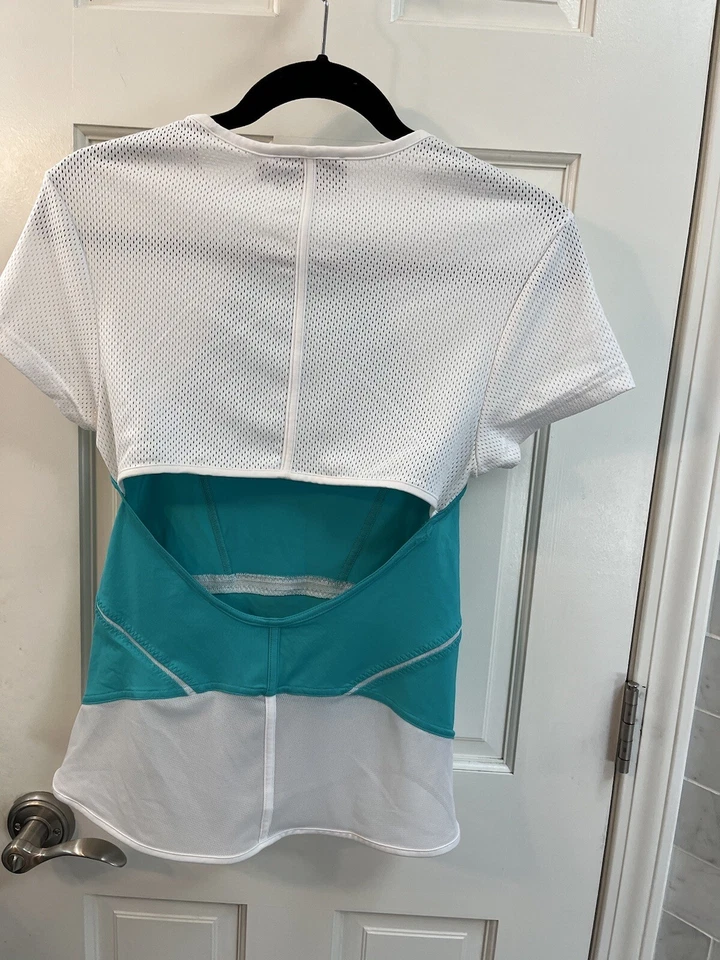 Stella McCartney Adidas Mujer Tenis Turquesa Blanco Barricada Gorra Top Talla 40 Foto 3 de 3