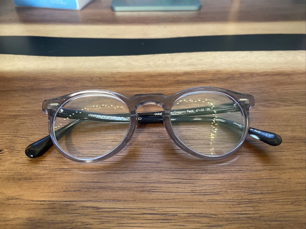 Used OLIVER PEOPLES GREGORY PECK OV 5186 1484 47-23 Round Workman