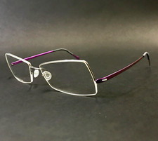 Lindberg Eyeglasses Frames 3005 P77 Shiny Purple Gold Titanium 51-15-135