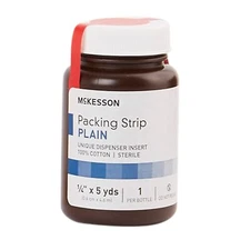 McKesson 61-59120 Wound Packing Strip Plain 1/4 X 5 Yard Sterile (Each)