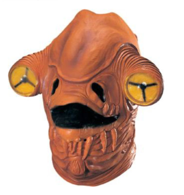 Star Wars Admiral Ackbar Don Post / Rubies Maske Latex Full Size Helm
