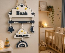Baby Birth Mobile Decor for the Nursery Room/ Bedroom Decor/ Gift CUSTOMIZED