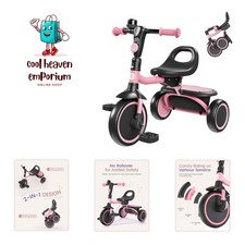 Toddler Tricycle with Bell, Kids Tricycle Age 18 to 5 , Kids Trike, Toddler ...