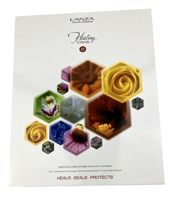 Lanza Healing Color Shade Swatch Book Hardcover Hair Beauty