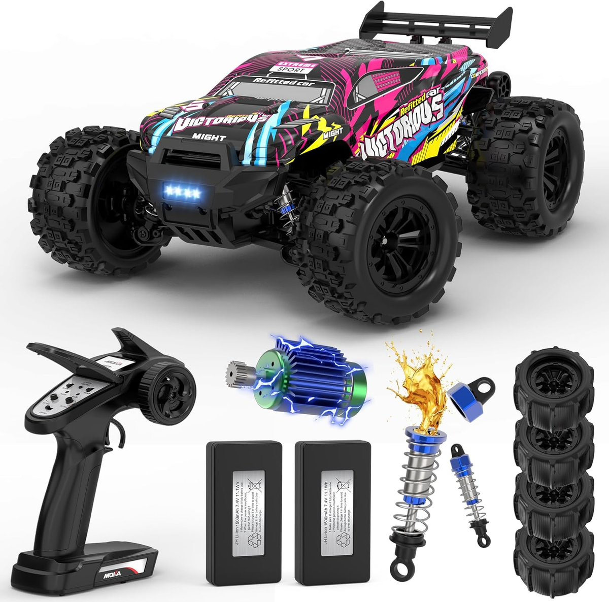1:16 4WD Brushless Rc Cars, 70+Km/H(Peak) High Speed ​​Remote Car