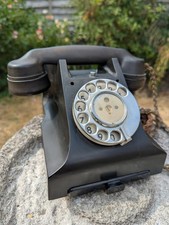 Vintage GPO 312L S56/3A  Bakelite Rotary Dial Black Colour Telephone 1950s