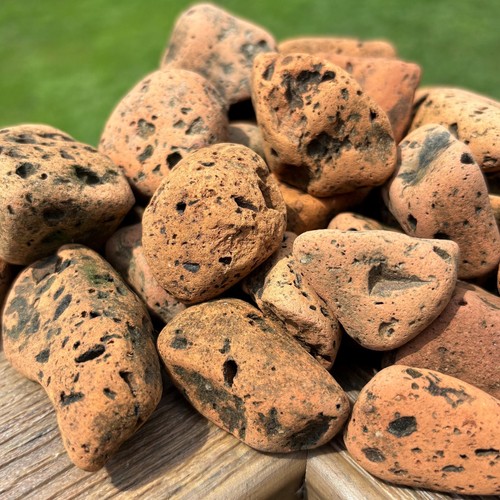 River Brick Pebbles 1/2 lb – Red Clay Stones for Rustic Decor or Craft Use - Picture 3 of 6