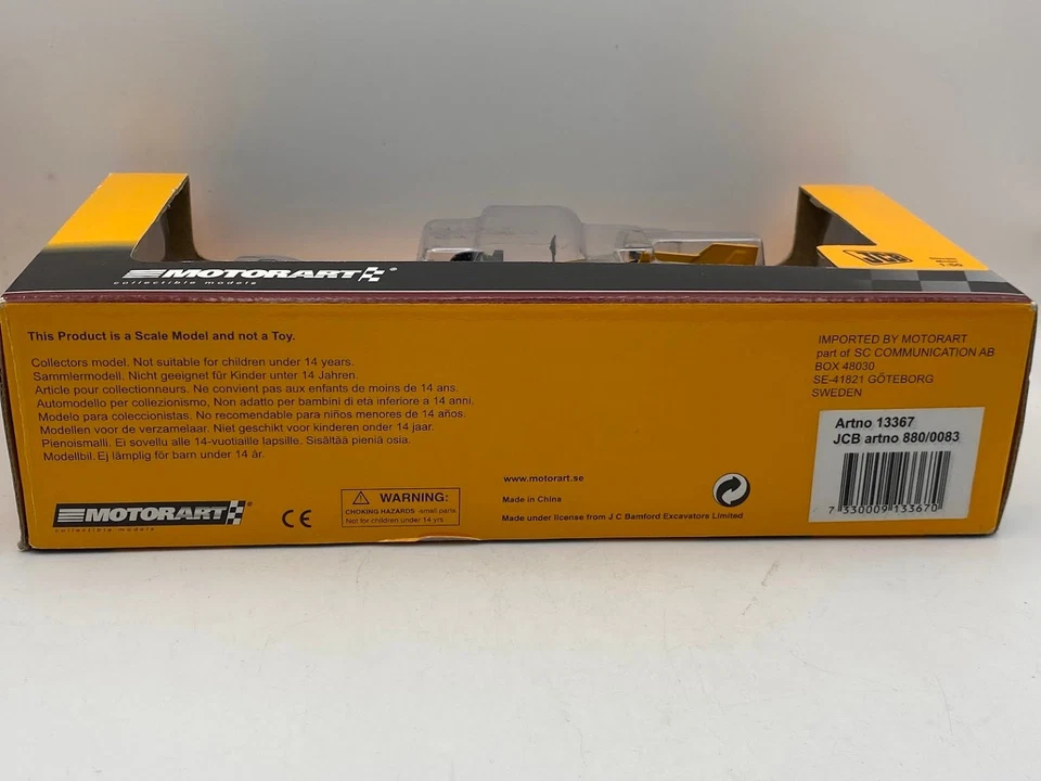 Motorart JCB 456 ZX 1:50 macchine movimento terra diecast pala gommata costruzio - Immagine 4 di 4