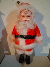 Vintage Santa 50s 60s Doll Christmas Rubber Face Great Condition