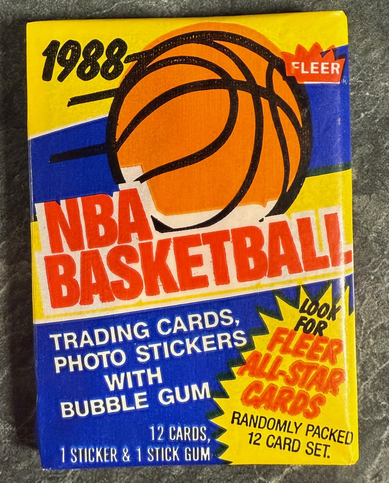 1988-89 Fleer Basketball Sealed Unopened Wax Pack Jordan Stockton RC? Pippen RC?