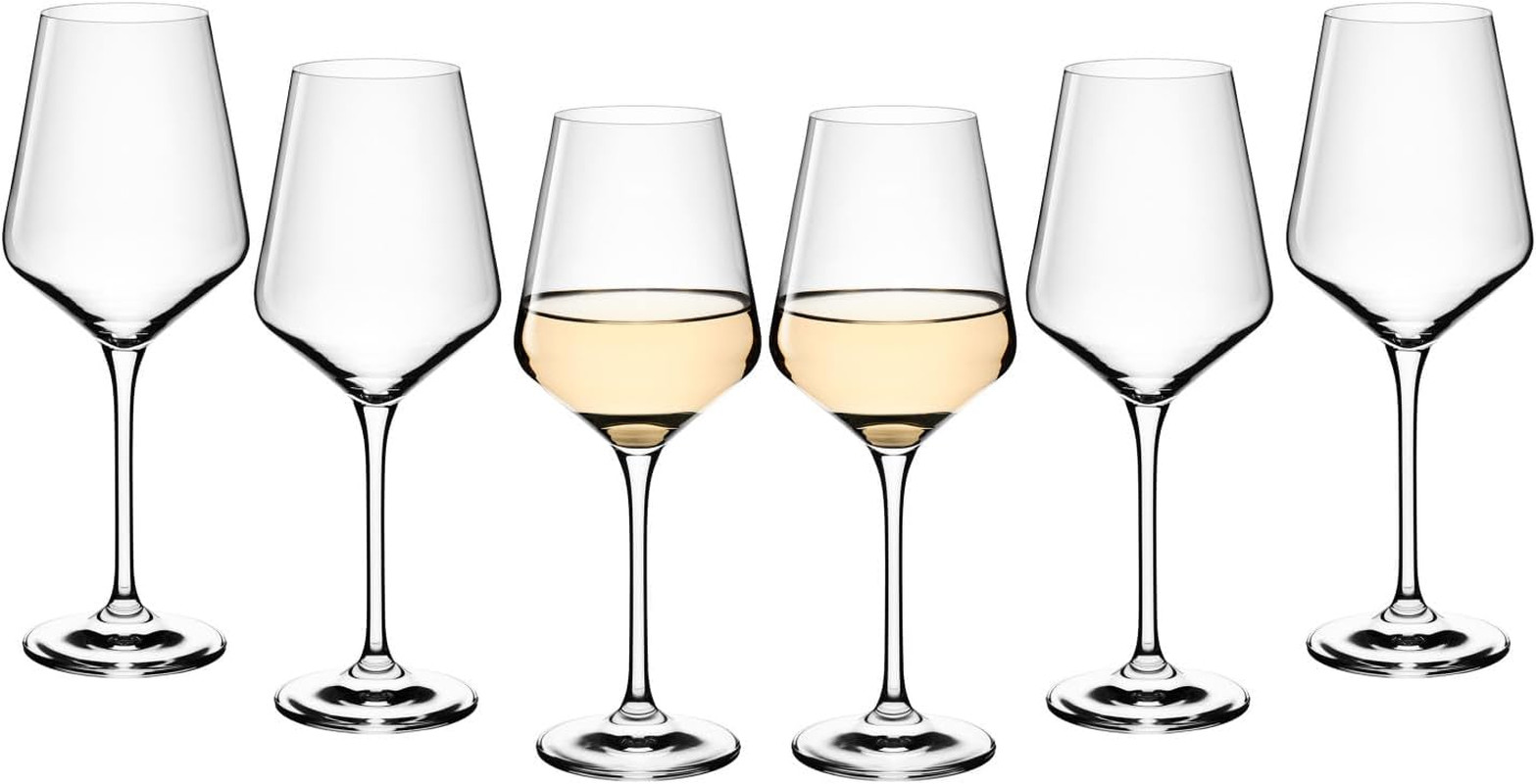 1760, Calici Da Vino Bianco, Set Di 6 Bicchieri Da Vino Bianco in Cristallo Da 4